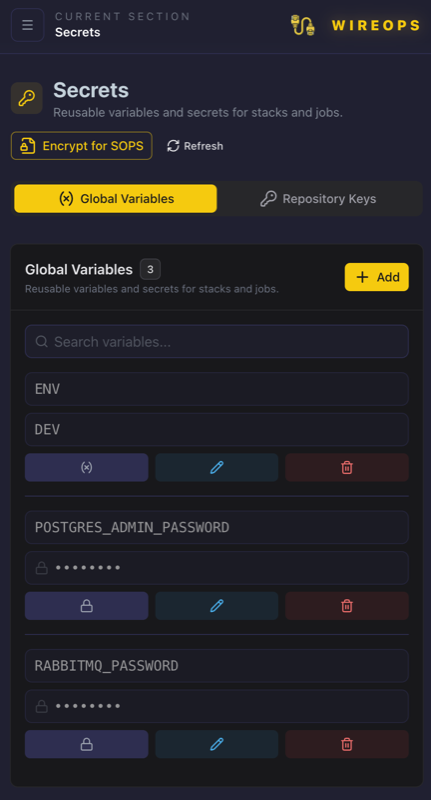 Mobile secrets management